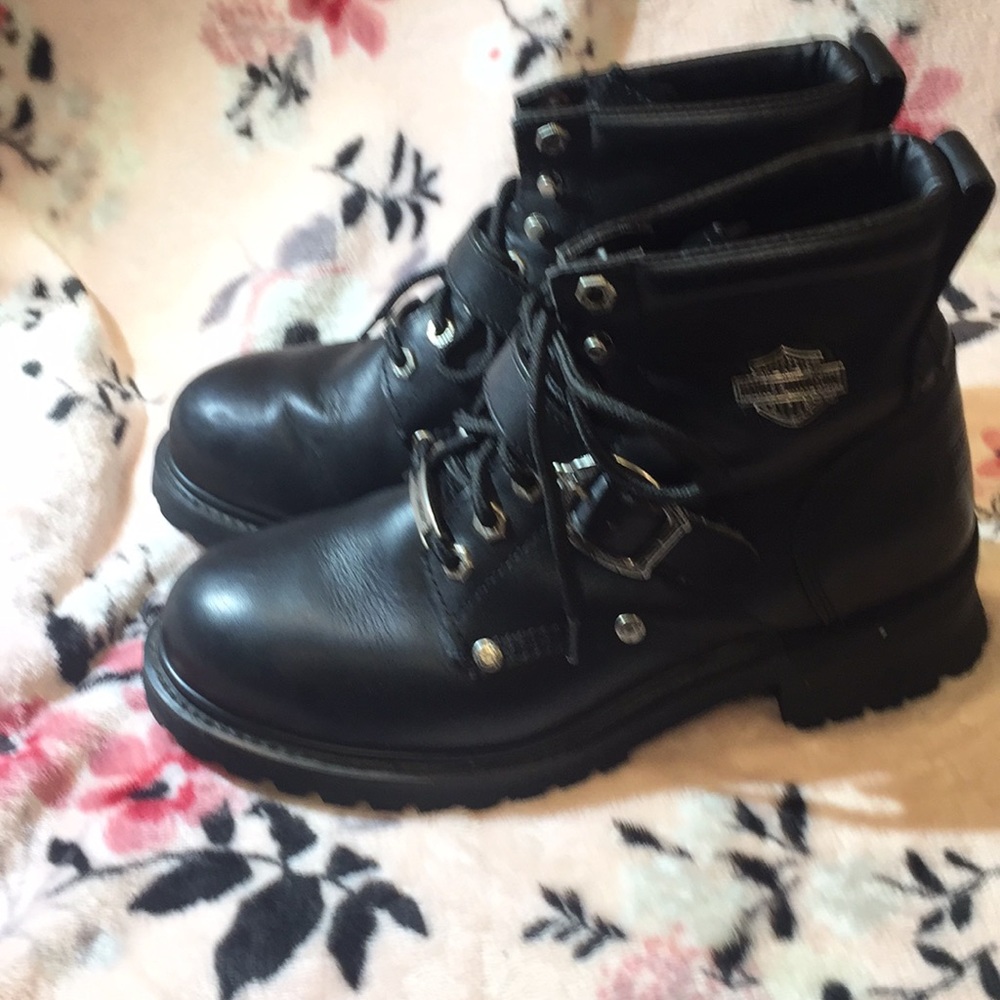 Harley Davidson Riding Leather Boots Sz 10